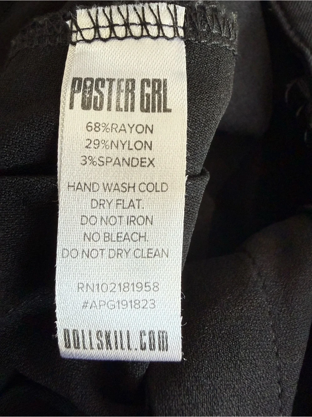 Poster Girl Black Pleated Mini Skirt Large